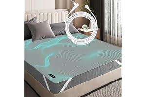 RIQINXIN Grounding Sheets for Better Sleep 90% Cotton 10% Silver fiberBedding with Grounding Earthing Cord for Conductivity G