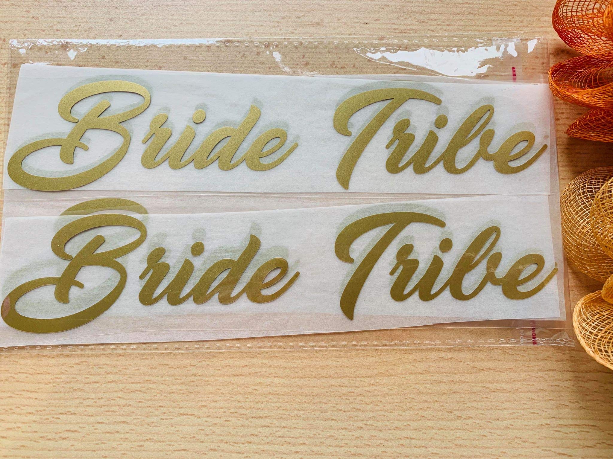 Bride Squad, Bridesmaid, The Bride, Team Bride Iron On T-Shirts Transfer Vinyl Wedding Party, Hen Do Party Gift Ideas Gold Vinyl (10 Bride Squad)