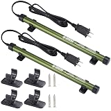 ZARPAX 2 Pack Gun Safe Dehumidifier Rod | Dehumidifier Rod For Enclosed Spaces, Gun Safe & Vault, Cabinets | Protect Valuables & Stop Humidity, & Moisture | Foldable, 4 Mounting Brackets | 12''/30cm