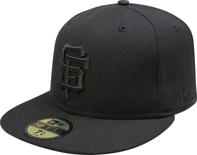 MLB San Francisco Giants Black on Black 59FIFTY Fitted Cap