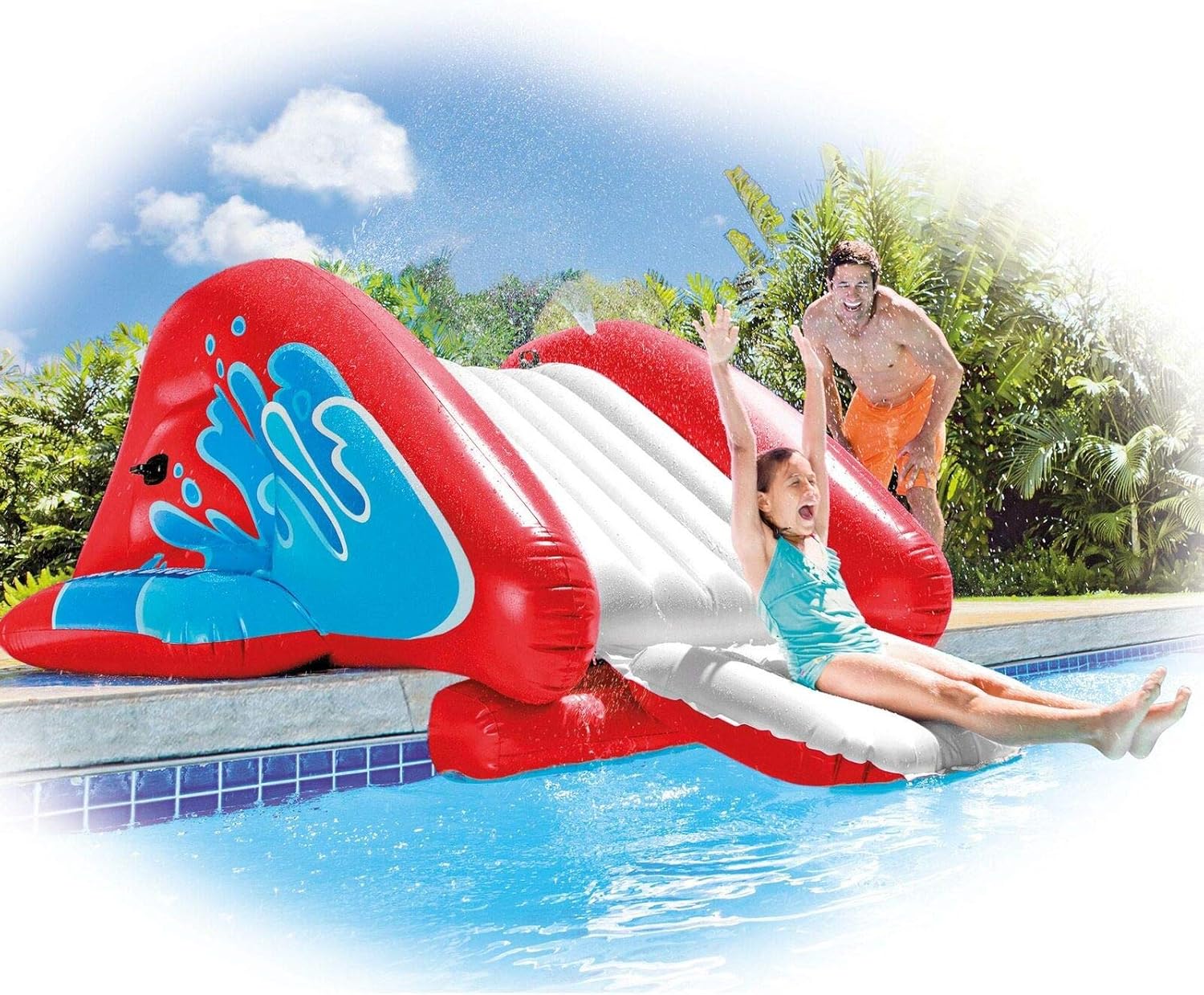 kool splash pool slide