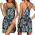 Ekouaer Women's Racerback Sleeveless Nightgown