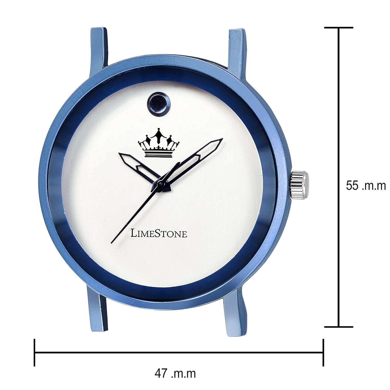 limestone gems era series analog white dial men's & boy's watch - (ls2717)