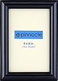 PinnacleFrames Black Hand Finished Desk Frame, 4 inch by 6 inch
