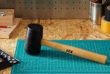 OX Tools 24 oz Trade Black Rubber Mallet Professional Heavy Duty view 2