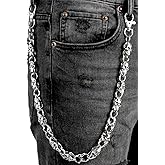 ZEKEE Pants Chain and Wallet Chain for Men Women, Skull & Retro Punk Chain for Jeans, Biker Streetwear Keychain Accessory