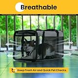 Conlun Cat Carrier Bag Soft-Sided Pet Carrier 4-Sided Mesh Grey M view 8