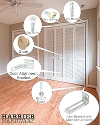 Harrier Hardware Spring-Loaded Bi-Fold Door Top