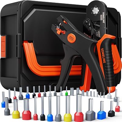SOMELINE Hexagonal Crimping Pliers Set 36 Types 0.25-10mm² with Case