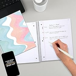 Five Star Spiral Notebook + Study App, 1