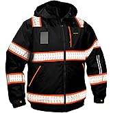 KwikSafety Reflective Jackets | Men's Insulated Hi Vis Work Bombers | Yellow, Orange, Multicolor