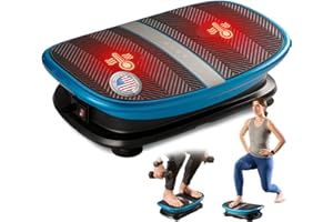 Lifepro Whole Body Curved Vibration Plate Exercise Machine for Lymphatic Drainage – Voice-Controlled Vertical Motion Shake Plate with Heat Therapy for Muscle Relaxation & Recovery