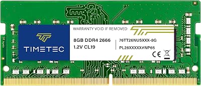 Timetec 8GB DDR4 2666MHz SODIMM PC4-21300 CL19 1Rx8 260Pin 1.2V