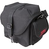 Domke F-8 Small Crossbody travel bag for Cameras &amp; electronics Black | Fits 1-2 Cameras plus Accessories Removable Padded Divider Water-Resistant Durable Cotton Canvas Sling bag for Men and Women