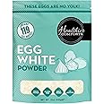 Healthier Comforts Egg White Protein Powder | Pure Dried Egg Whites, Unflavored | Pasteurized, Ready to Eat, Gluten Free, Made in USA | Perfect for Shakes, Meringue, Royal Icing, Baking (21 oz)
