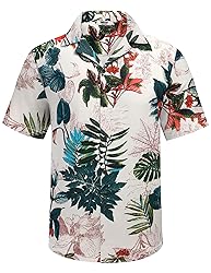 COOFANDY Men's Casual Button-Down Short Sleeve