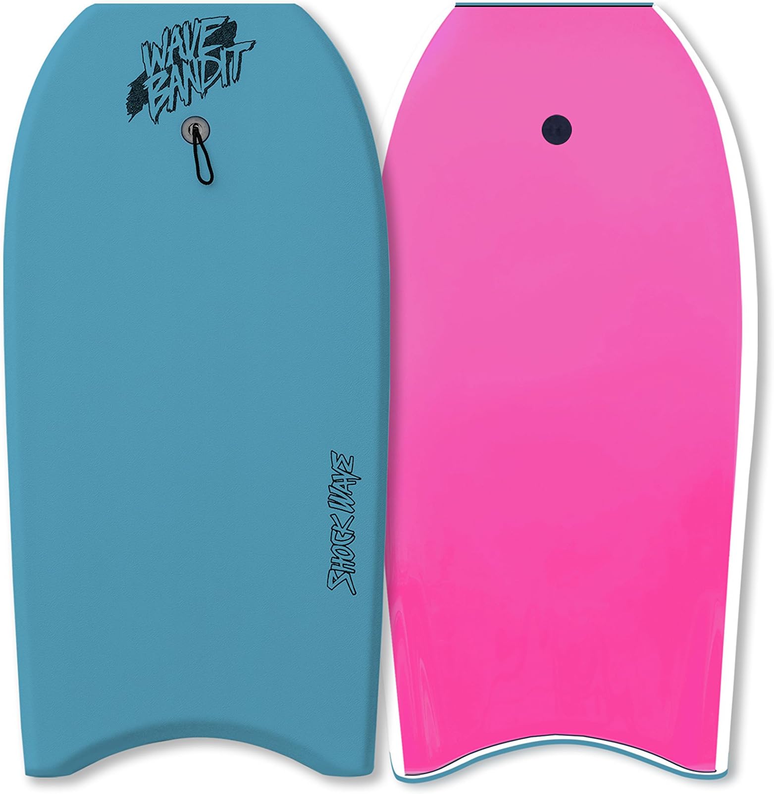 Wave Bandit Shockwave 42" Short Surf Board, Steel Blue