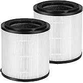 KJ150F-C02 True HEPA Replacement Filter for SilverOnyx 5-Speed Air Purifier (Large Room500 sq ft) for Pets, Smoke and Dust