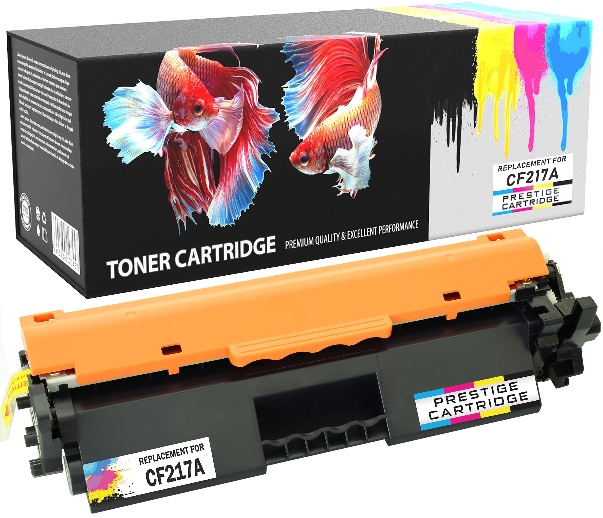 PRESTIGE CARTRIDGE 17A CF217A Toner Cartridge Replacement for HP LaserJet Pro M102 M102a M102w LaserJet Pro MFP M130 M130a M130fn M130fw M130nw - 1 BK