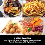 Ninja Air Fryer 3.8L 4-in-1 Non-Stick Digital, Grey & Black AF100UK view 3