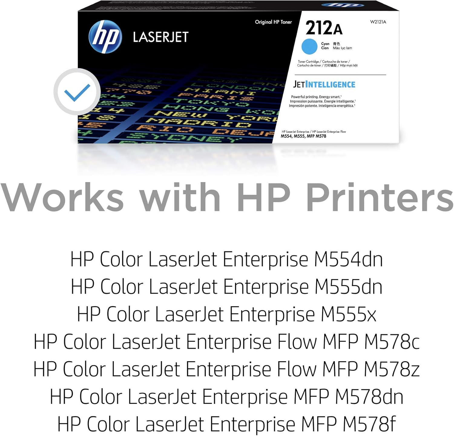 HP W2121A 212A Original LaserJet Toner Cartridge, Cyan, Single Pack, Standard - Image 3