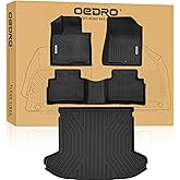 OEDRO Floor Mats for 2023-2026 Kia Sportage (Not for Hybrid), TPE All Weather Custom Fit for Kia Sportage Floor Liners Cargo Liner Waterproof Interior Accessories Car Mats Set, Black