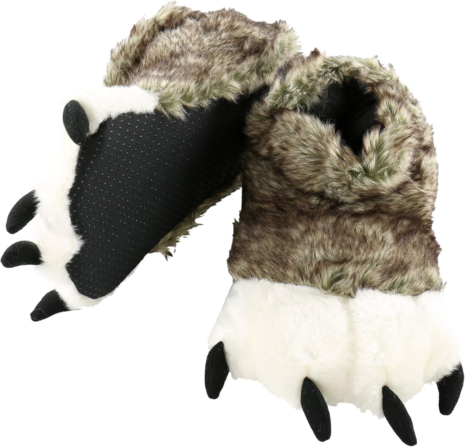 Lazy One Animal Paw Slippers for Adults and Kids