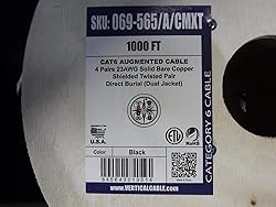 Vertical Cable CAT6A, Shielded Dual Jacket, Direct
