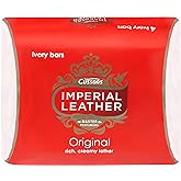 Imperial Leather Bar Soap Original Classic Cleansing Bar, Gentle Skin Care, Bulk Buy, Pack of 8 x 4 bars (total 32 bars)