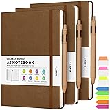 Lined Journal Notebook, 3 Pack A5 College Ruled
