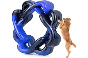 DAOZIJI Durable Dog Chew Toys Ring for Aggressive Chewers, Tough Dog Toys for Aggressive Chewers Small Medium Large Breed, Interactive Dog Ring Toys for Boredom,Super Chewer Dog Toys Chew to Keep Busy