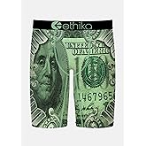 Ethika Men’s Boxer Brief, Knee Length, 4-Way Stretch Performance Underwear with Graphic Prints - Benji Boyz