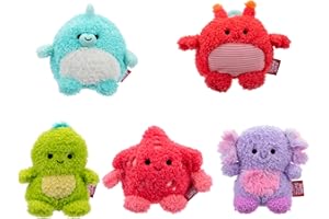 BumBumz 4.5-inch AquaBumz Plush 5-Pack - Blowfish Bree, Axolotl Alaina, Crab Chandler, Turtle Troy, and Starfish Sandrine Collectible Stuffed Toys - from The Makers of Original Squishmallows