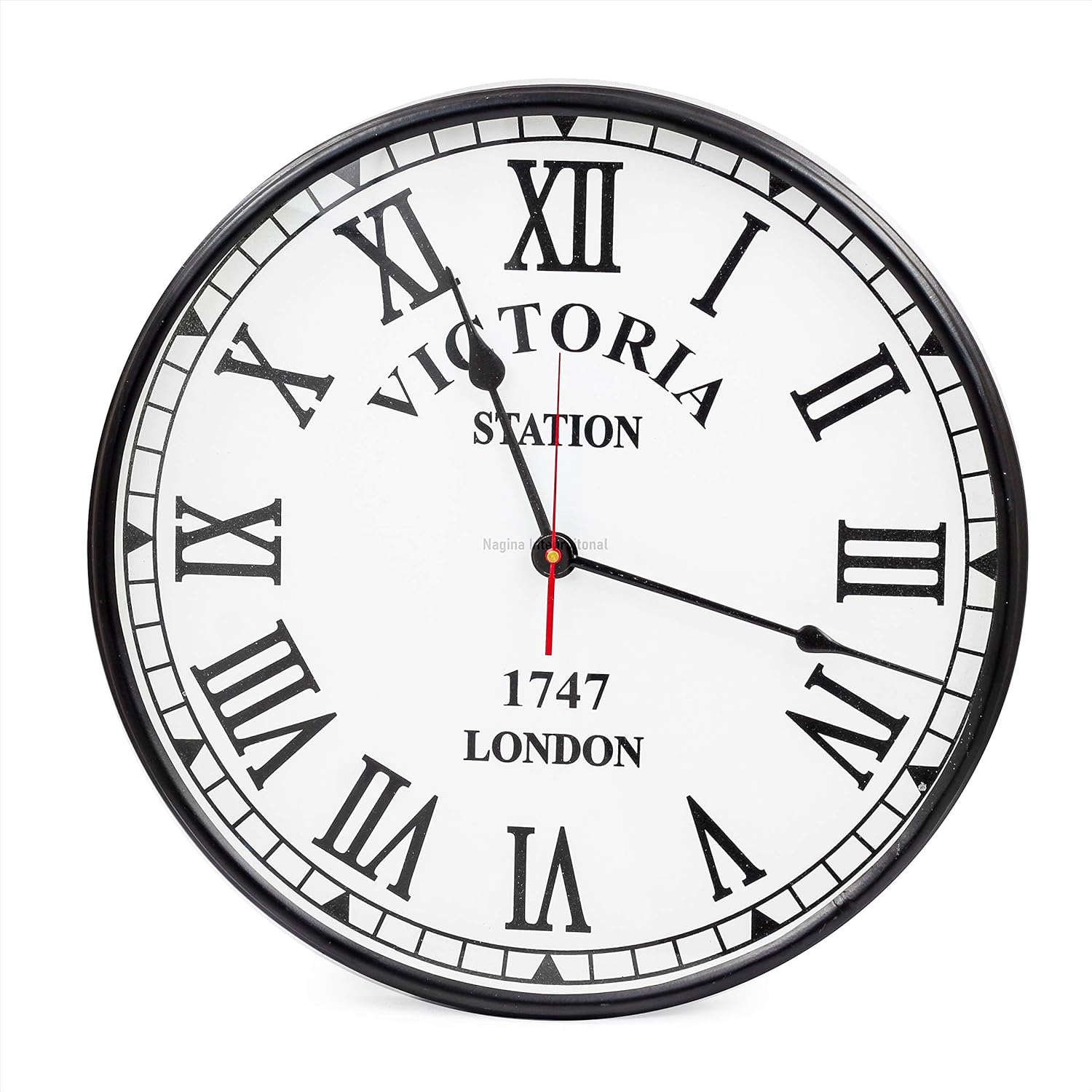 Download Amazon Com Nagina International 16 Mdf Circular Wall Clock With Big Display Roman Numeral Dial Fonts Wall Hanging Decor Accessories Gifts Ideas For House Warming White Dial Home Kitchen Yellowimages Mockups