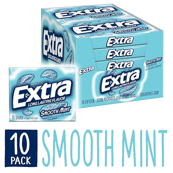 EXTRA SMOOTH MINT SUGARFREE GUM, SINGLE PACK