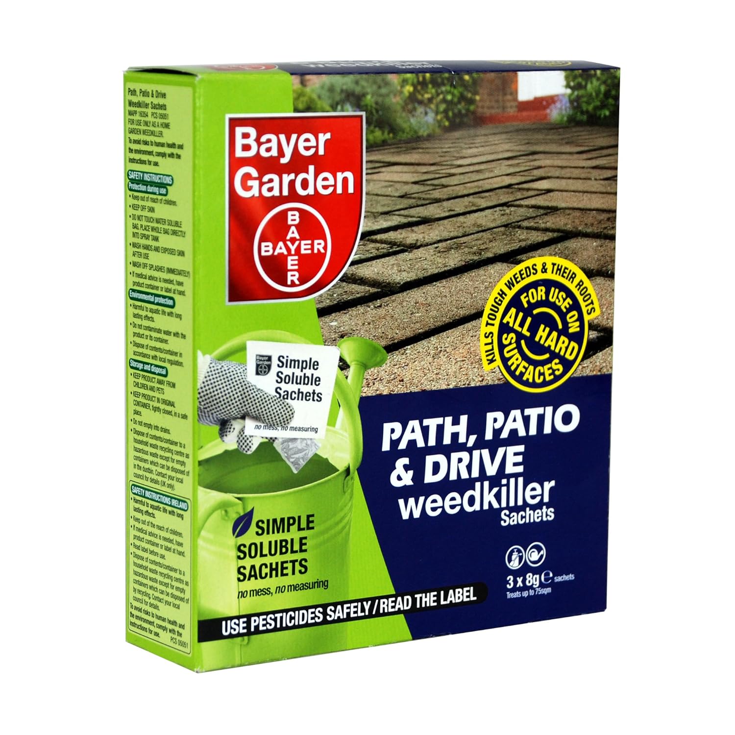 Bayer Garden 2 X Path Patio Drive Weed Killer 3 X 8g Sachets