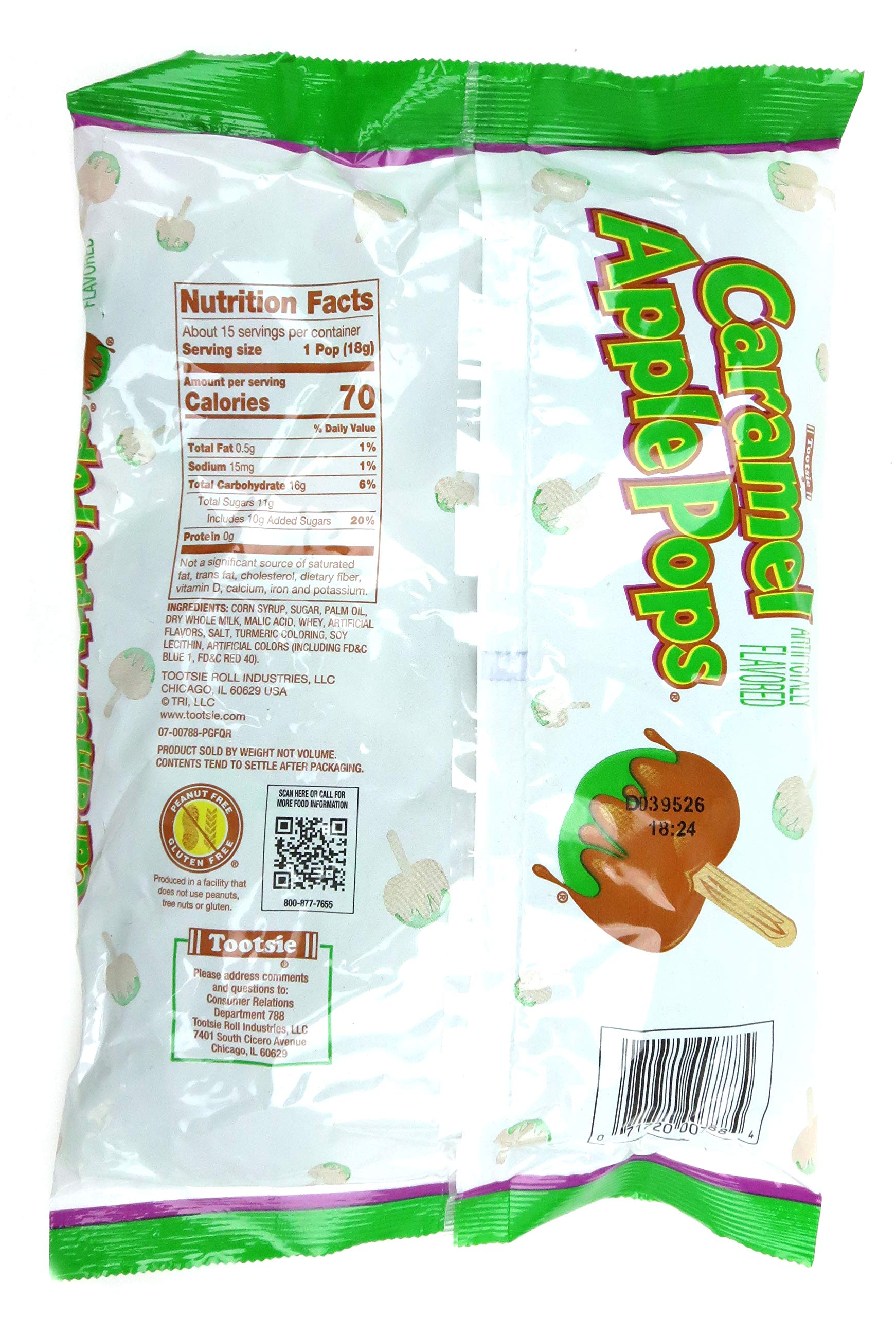 Tootsie Caramel Apple Pops, 9.4 oz Bags in a BlackTie Box (Pack of 3