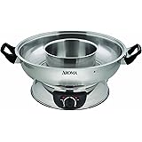 Aroma Stainless Steel Hot Pot, Silver (ASP-600)