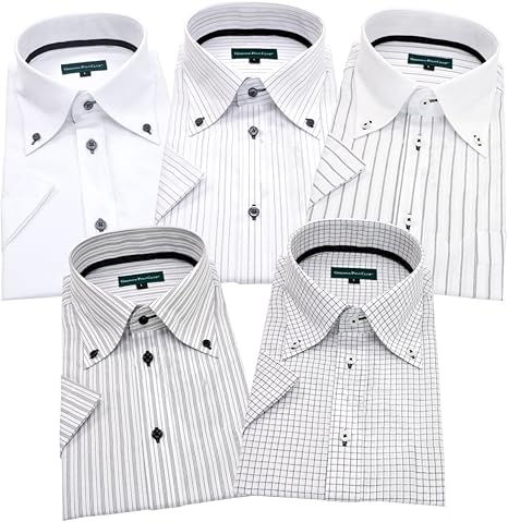 Amazon Greenwich Polo Club グリニッジポロクラブ 半袖ワイシャツ 5枚セット メンズ ワイシャツ 半袖 形態安定 シャツ 通販