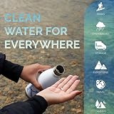 Blue Ahead Water Purification Tablets 3.5 mg 50 Pack for Hiking Camping view 3
