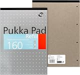 Pukka Pad A4 Refill Notepad 160 Pages 80GSM 8mm Ruled Tape Bound 4-Hole Pack 6 view 3