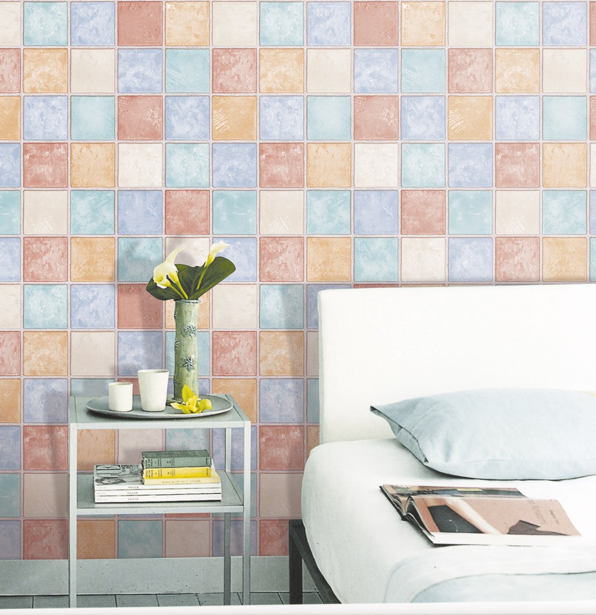 Magic-fix Peel & Stick Kids Room Wall Decoration Textured Vinyl Flower