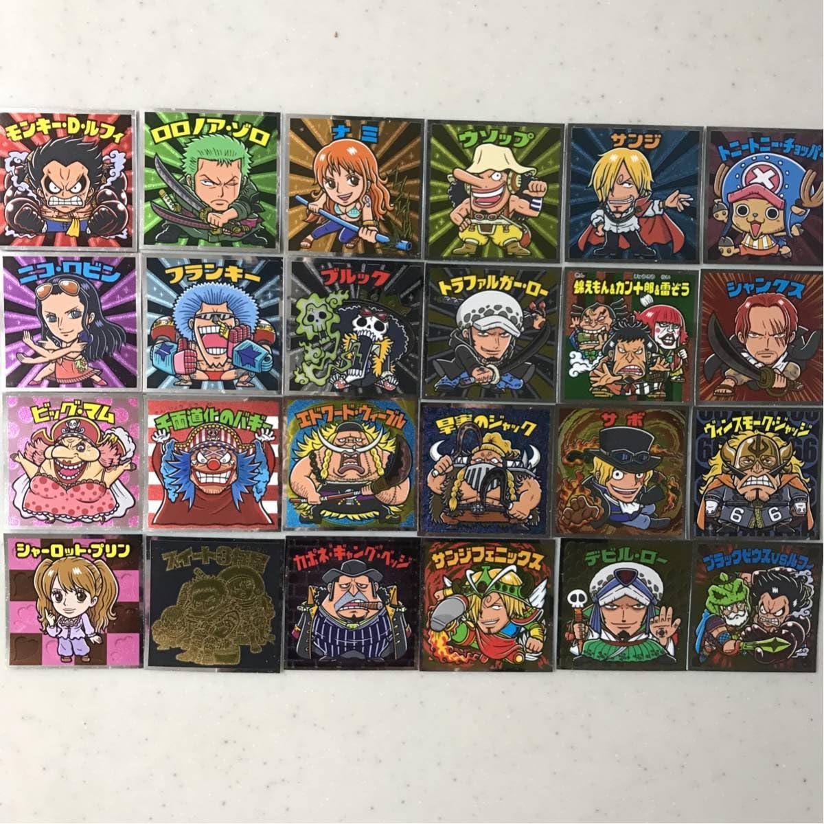 Amazon ワンピースマン2 24種 新世界編 コンプ ビックリマン ロッテ シール ワンピース コレクターシール One Piece おもちゃ おもちゃ