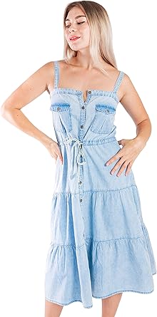 jeans strap dress