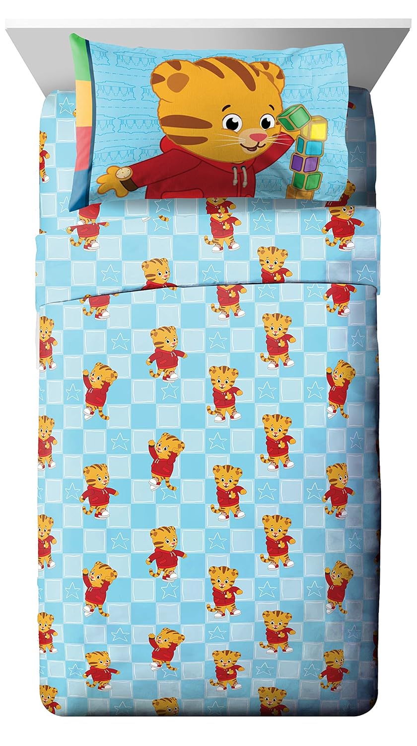 daniel tiger crib sheets