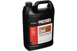 RIDGID 70830 Dark Thread Cutting Oil, 1 Gal, Halogen, PCB and Chlorine-Free, Low-Odor Anti-Mist Formulation, Designed to Prolong Equipment Life, Cools Threads and Pipes