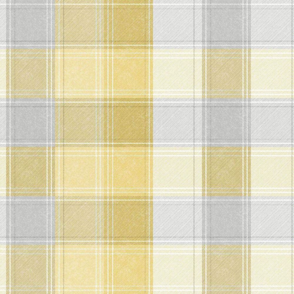 Arthouse Paste The Paper Wallpaper Country Check Ochre 902807 Full Roll