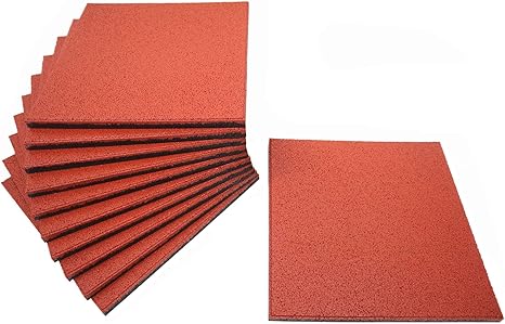 Amazon ロードパル レンガ色 15mm厚 300mm 300mm １１枚組 舗装材 ゴムチップタイル ｄｉｙ 学校 保育施設 介護施設 樹脂 ゴム