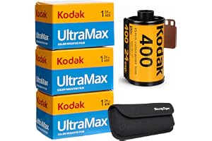 Kodak Ultramax 400 35mm Film Roll 24 Exp 3 Rolls with Sturdy Tiger Case