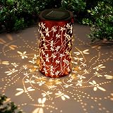 TickTime Dragonfly Solar Lantern Garden Light Copper Outdoor 3.9in view 8